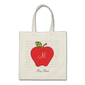 Personalized Teacher Tote Bag