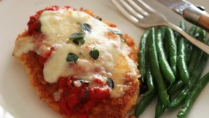 Chicken parmigiana.