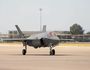 TOUCHDOWN: The first of the RAAF's F-35A Lightning II Joint Strike fighters landed at Amberley on Monday.