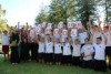 Students and parents protest outside Perth Modern School.