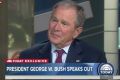 Former US President George W. Bush on the Today show.