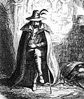 En illustration av Guy Fawkes, ritad av George Cruikshank och publicerad i William Harrison Ainsworths roman Guy Fawkes eller krutsammansvärjningen från 1840.