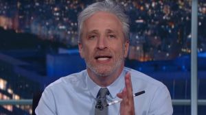 Jon Stewart makes a surprise return.