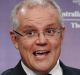 Treasurer Scott Morrison addresses the media during a press conference at Parliament House in Canberra on Wednesday 1 ...