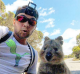 Quokka leaps at man, man takes epic photograph