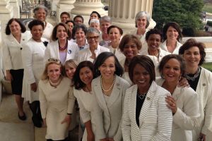 House Democratic women will be wearing white while President Donald Trump addresses Congress.