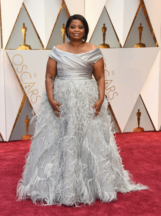 Octavia Spencer arrives at the Oscars on Sunday, Feb. 26, 2017, at the Dolby Theatre in Los Angeles. (Photo by Jordan Strauss/Invision/AP)