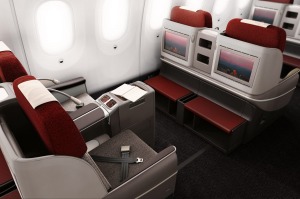 LATAM 787-9 Dreamliner business class.