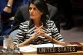 US Ambassador to the United Nations Nikki Haley attends a meeting of the Security Council at UN.