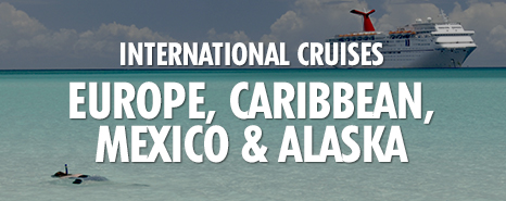 International cruise offerings by Carnival. 