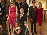 She may not have had a big role in her father's first joint address to Congress on Tuesday, but Ivanka Trump still managed to steal the show in a stunning off the shoulder gown (pictured with her husband Jared Kushner)