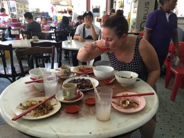 Paulene from Simply Enak took us on a great food tour of the Chinatown region. Kate certainly didn't go home hungry!