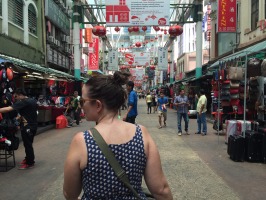 Through the markets of Chinatown.