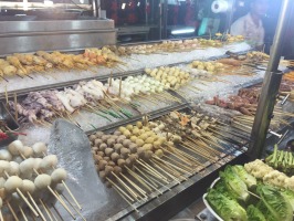 Seafood at the Jalan Alor hawkers' markets.