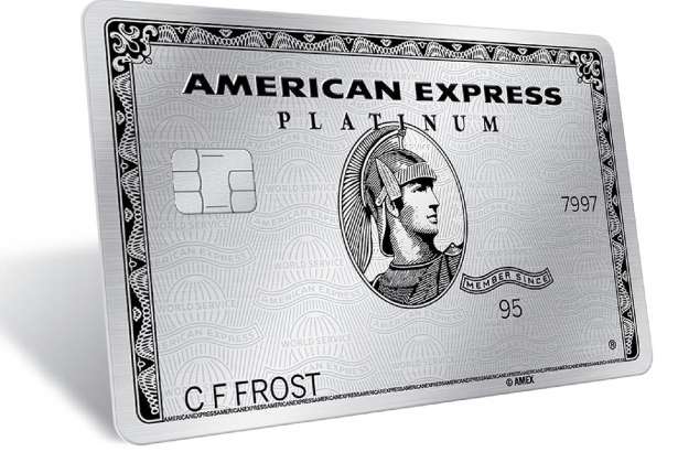 This image provided by American Express shows the company's redesigned platinum credit card. American Express is announcing a new set of features for its Platinum Card, the popular charge card aimed at well-off and frequently traveling customers. Platinum Card customers will get a $200 credit on Uber and the ability to earn five points per dollar on hotels. The card is also getting a redesign and will be issued in stainless steel instead of plastic. (Courtesy of American Express via AP)