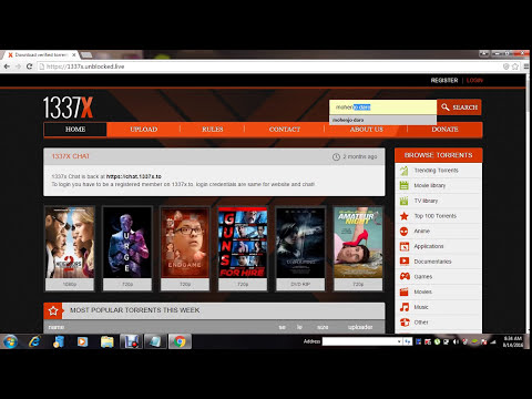 How to download movies from 1337x using u torrent