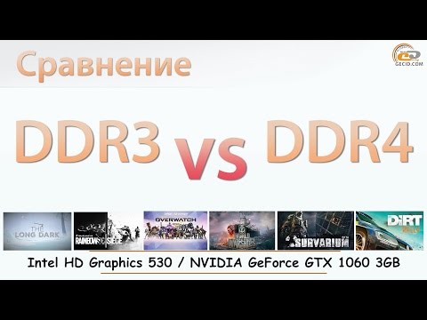 Сравнение DDR3-1600 и DDR4-2133 в играх с встроенной и дискретной видеокартами