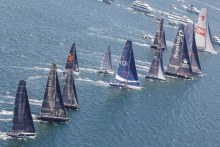 Start of 2016 Sydney To Hobart yacht race.