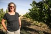 Alison Brooke on her cherry farm in Maldon in central Victoria.