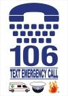 Triple Zero text Emergency Call 106 logo