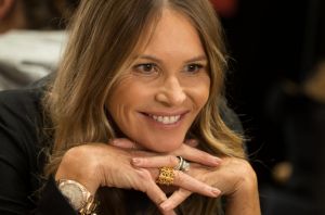 Elle McPherson at Industry Beans in Fitzroy.