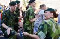 Swedish Army personnel take part in the annual gay Pride Parade in Stockholm in 2015.