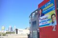 The two Liberal Party billboards that grace the building owned by Lisa Scaffidi and her husband.