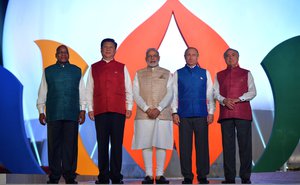 Participants in the BRICS summit - Jacob Zuma, Xi Jinping, Narendra Modi, Vladimir Putin, Michel Temer