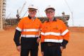 Prime Minister Malcolm Turnbull and WA Premier Colin Barnett tour an LNG project on Barrow Island last year.