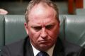 Deputy Prime Minister Barnaby Joyce during Question Time at Parliament House in Canberra on Thursday 16 February 2017. ...