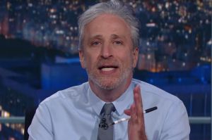 Jon Stewart makes a surprise return.