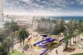 An artist's impression of a revitalised Scarborough Beach foreshore.