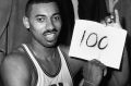 Wilt Chamberlain in the dressing room, after he scored 100 points as the Warriors defeated the New York Knicks 169-147, ...