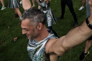 Sydney Queer Irish rehearsing for Mardi Gras in the Domain. 1st March 2017, Photo: Wolter Peeters, The Sydney Morning Herald.