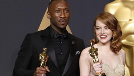 Best Supporting Actor Mahershala Ali, for Moonlight and Best Actress Emma Stone for La La Land
