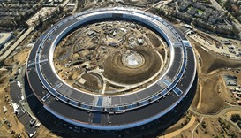 The Apple Campus 2 is seen under construction in Cupertino, California in this aerial photo