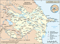 Map of Azerbaijan