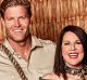 I'm A Celebrity hosts Chris Brown and Julia Morris.