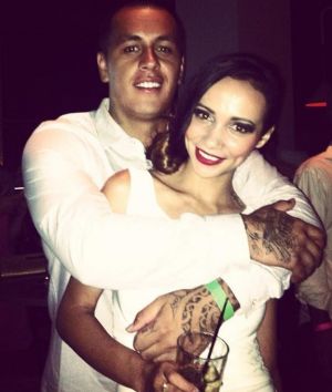 Lionel Patea and Tara Brown in 2013.