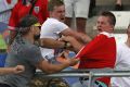 England and Russian football fans clash during Euro 2016.