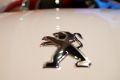 The logo of French carmaker Peugeot is pictured during the presentation of the company's 2016 full year results, in ...