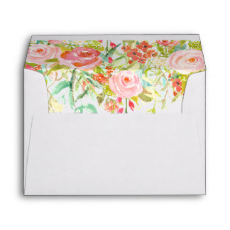 Rose Garden Envelope with Floral Liner