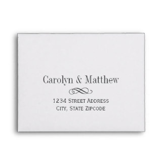 Wedding RSVP Envelopes | Printed Address