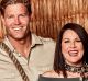 I'm A Celebrity hosts Chris Brown and Julia Morris.