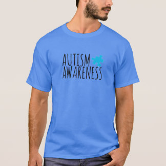 Autism Awareness Bright Blue Puzzle Piece T-Shirt