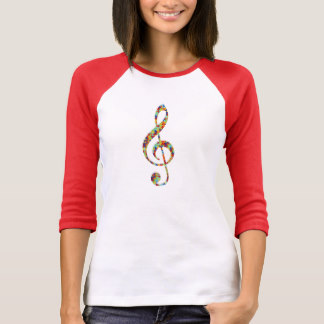 Autism Awareness Musical Treble T-Shirt