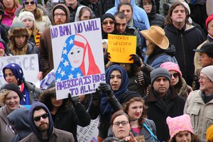 Demonstrations against Trump's January 2017 executive order on immigration, Dearborn, Michigan, 29 January 2017