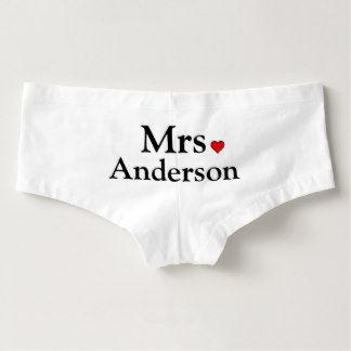 Personalized Bride Underwear Hot Shorts