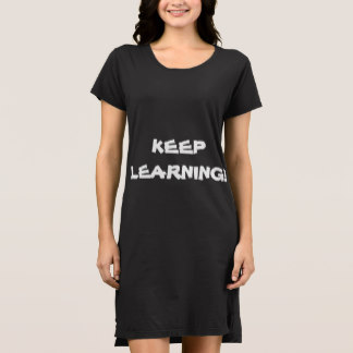 American Apparel "Keep Learning!" T-Shirt Dress