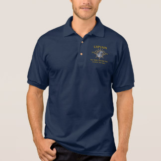 Personalized Captain First Mate Skipper Crew Polo Shirt